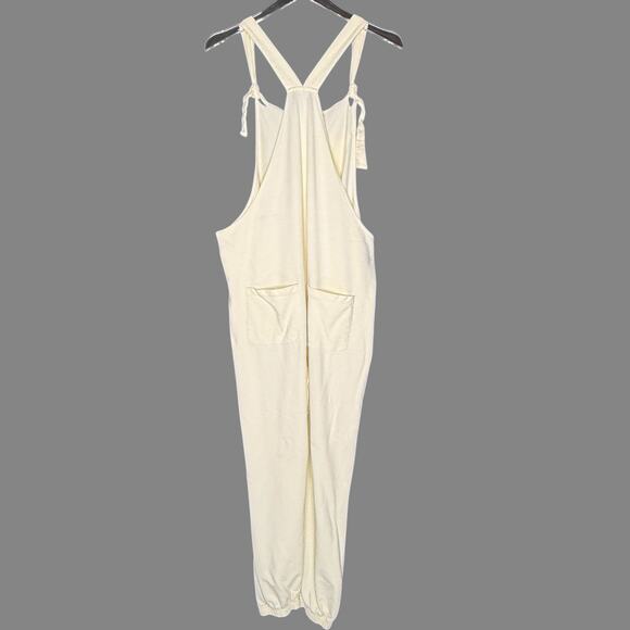 Hatch S Zadie Maternity Jumpsuit Overalls Cream Ivory Bump Friendly 100% Cotton - Picture 2 of 10